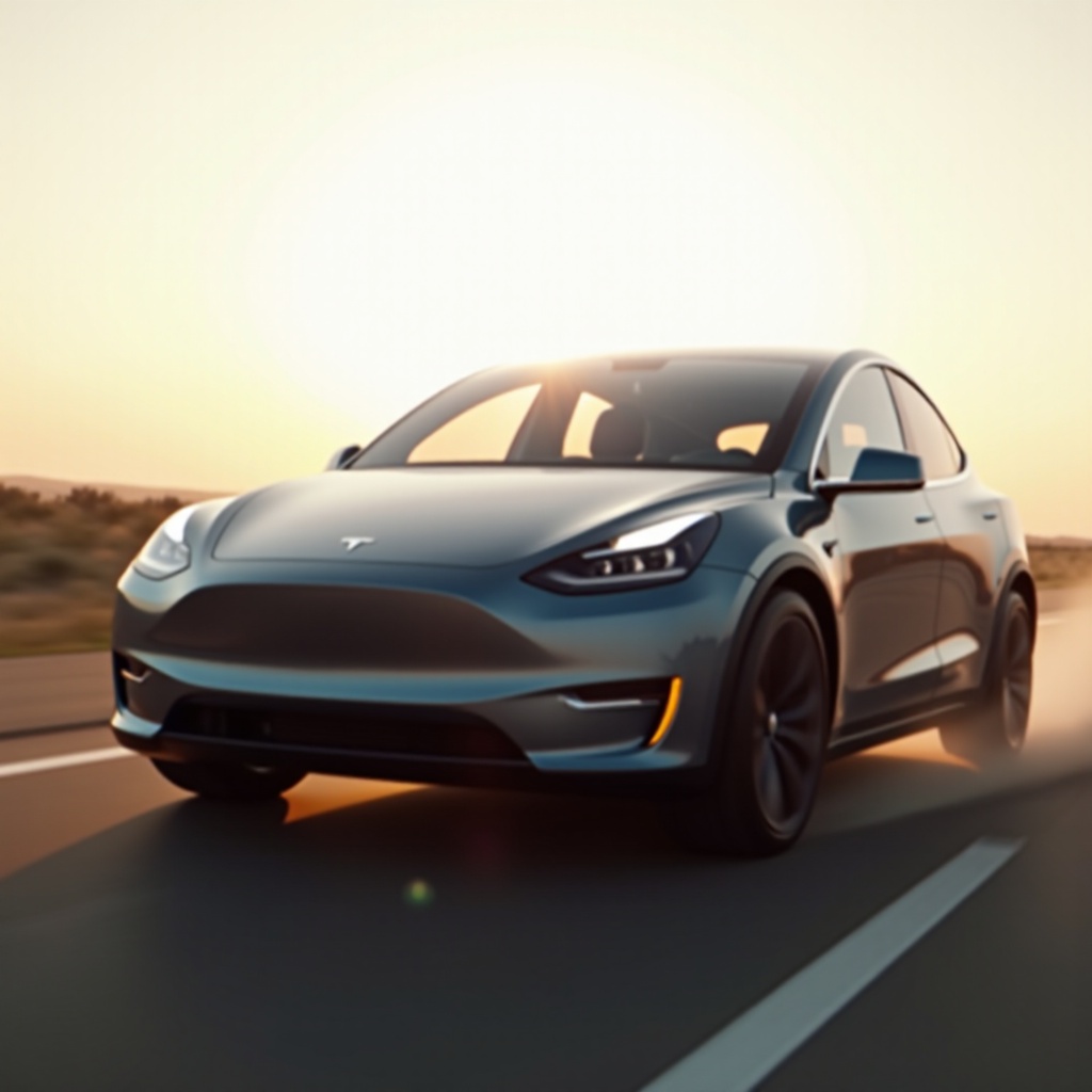 ускоряване на Tesla модел Y