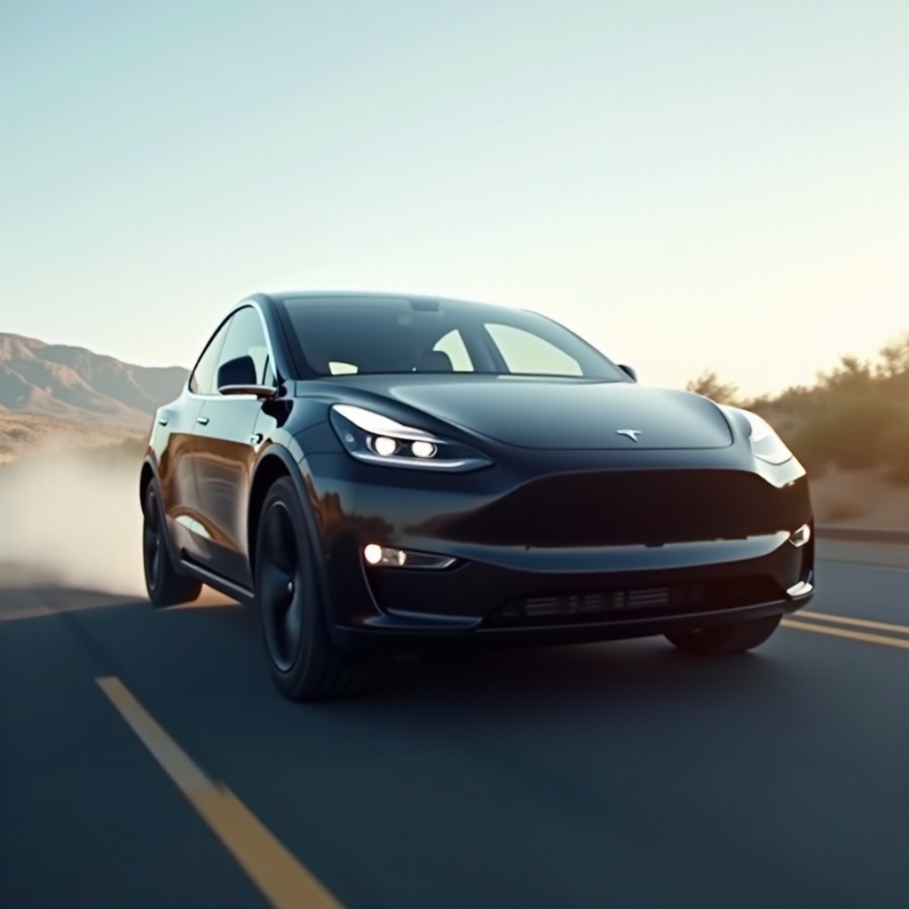 ускорение модели Y Tesla
