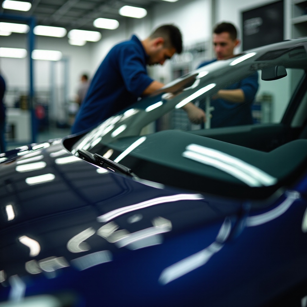 стоимость замены лобового стекла по страховке tesla