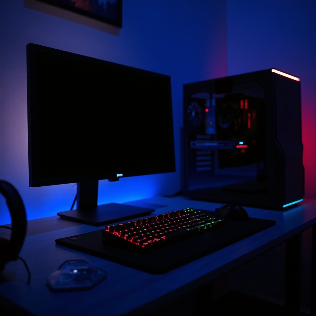 pc black screening while gaming