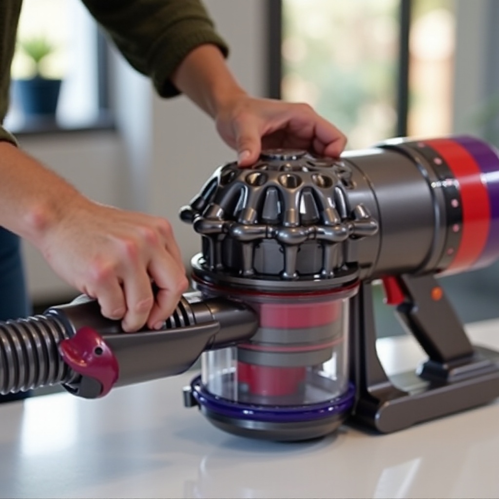 как почистить пылесос Dyson для животных