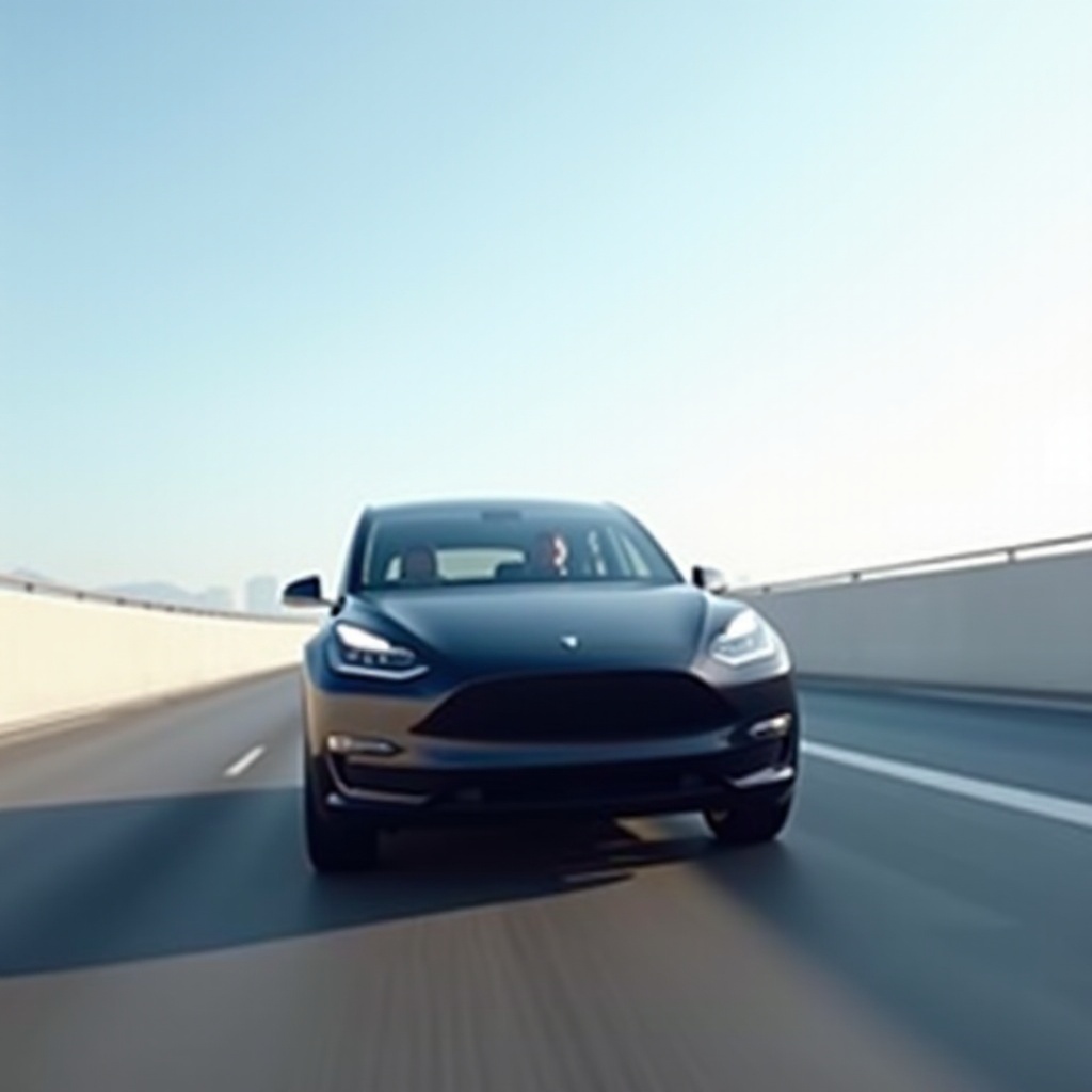 zvýšení zrychlení modelu Tesla Y