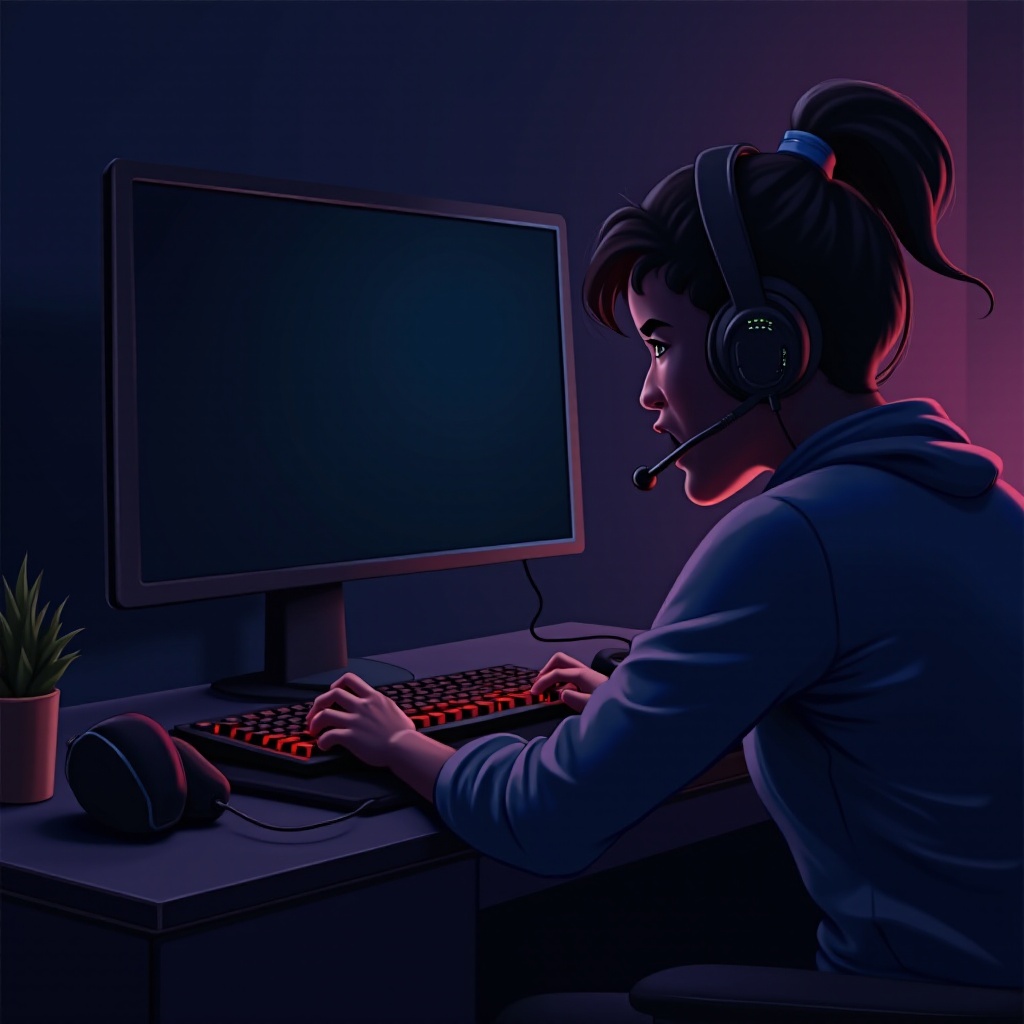 ecran negru PC în timpul jocului