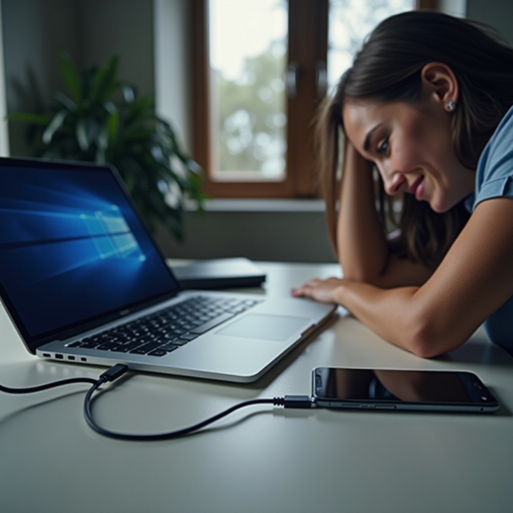 Windows nu poate conecta telefonul meu prin USB