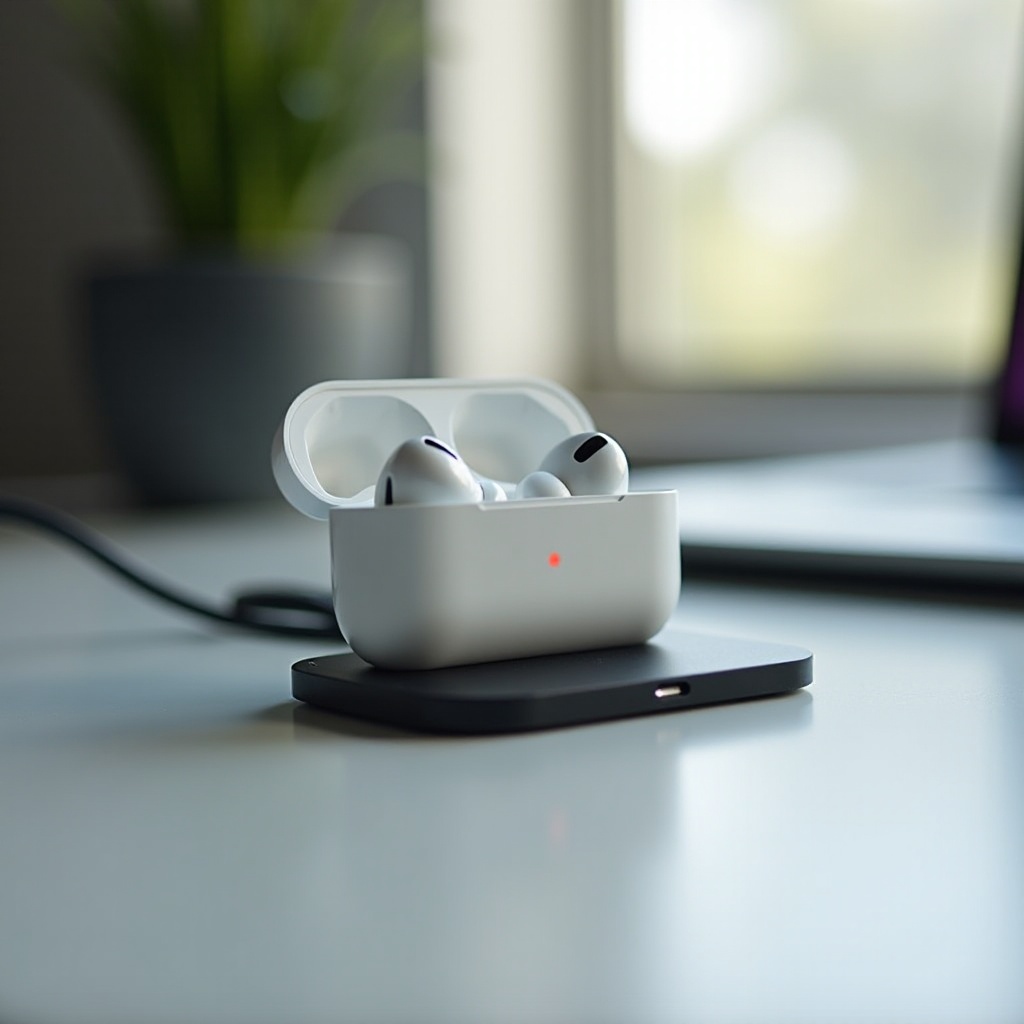 AirPods لا تشحن ، لا ضوء