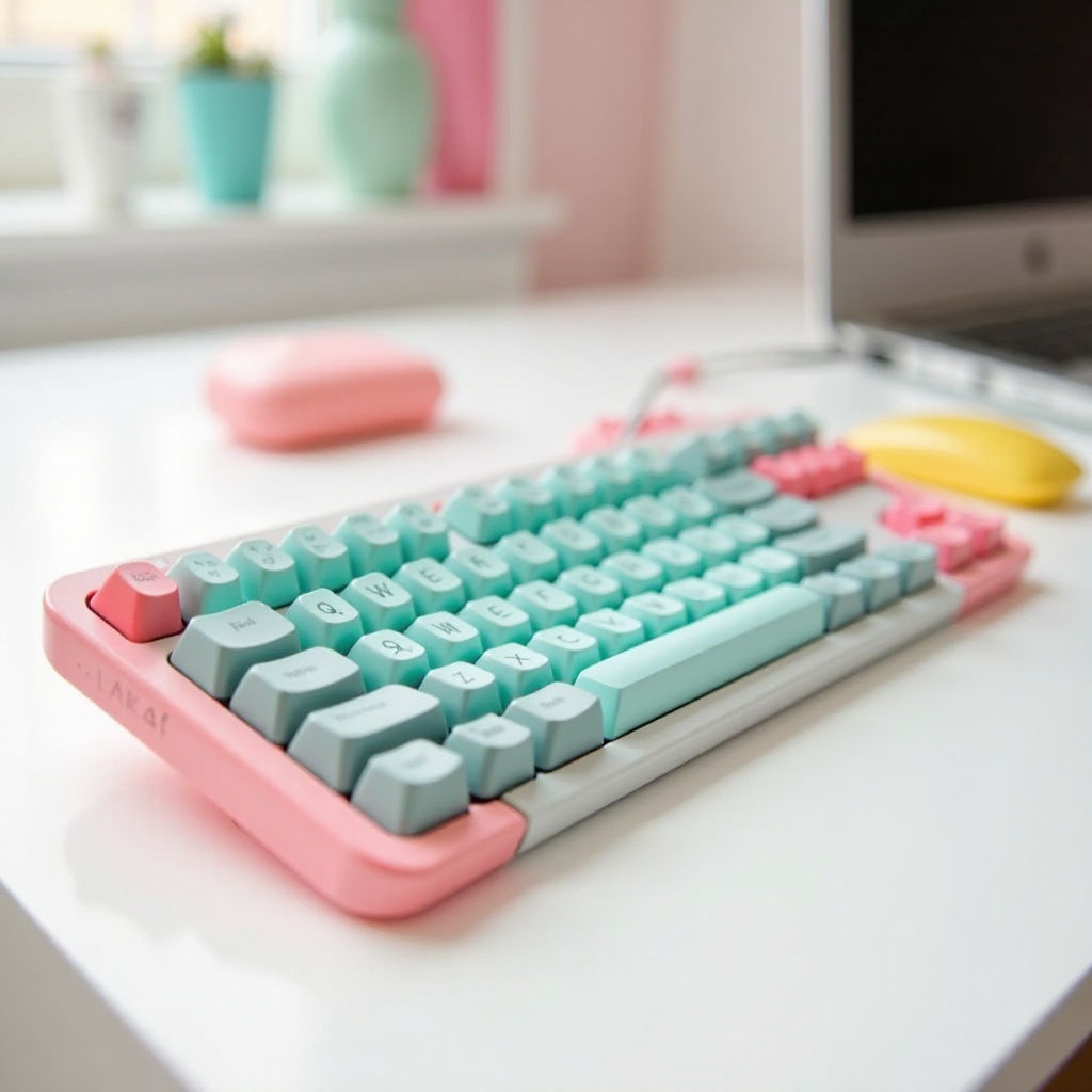 roztomilá počítačová klávesnice