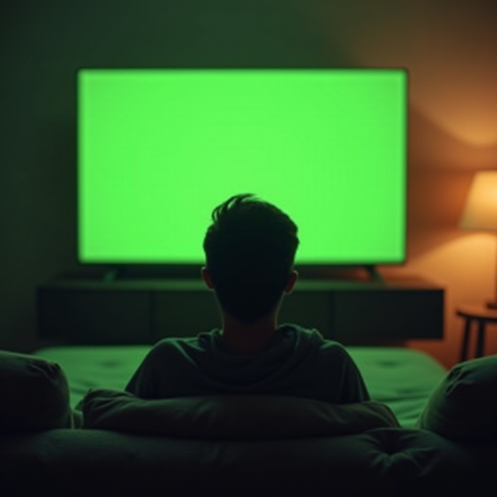 green screen on lg tv