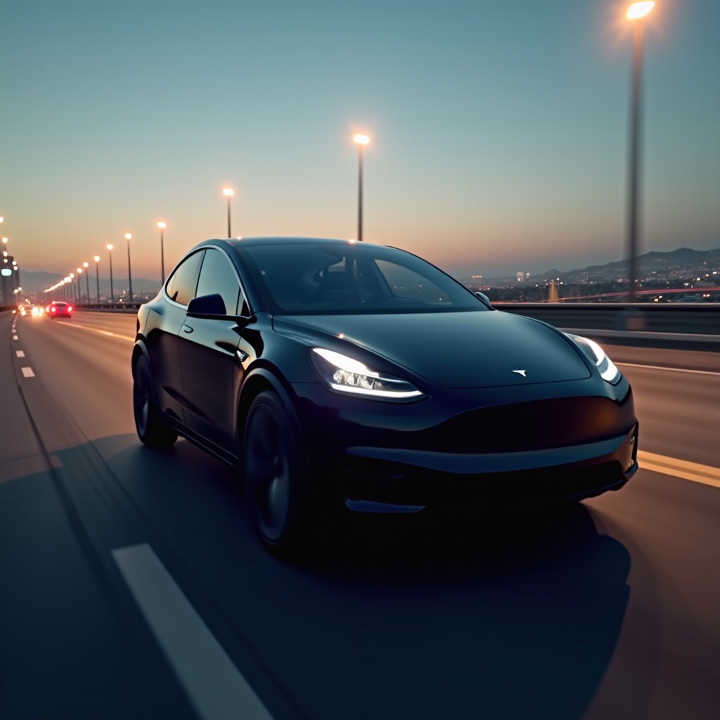 ускоряване на Tesla модел Y