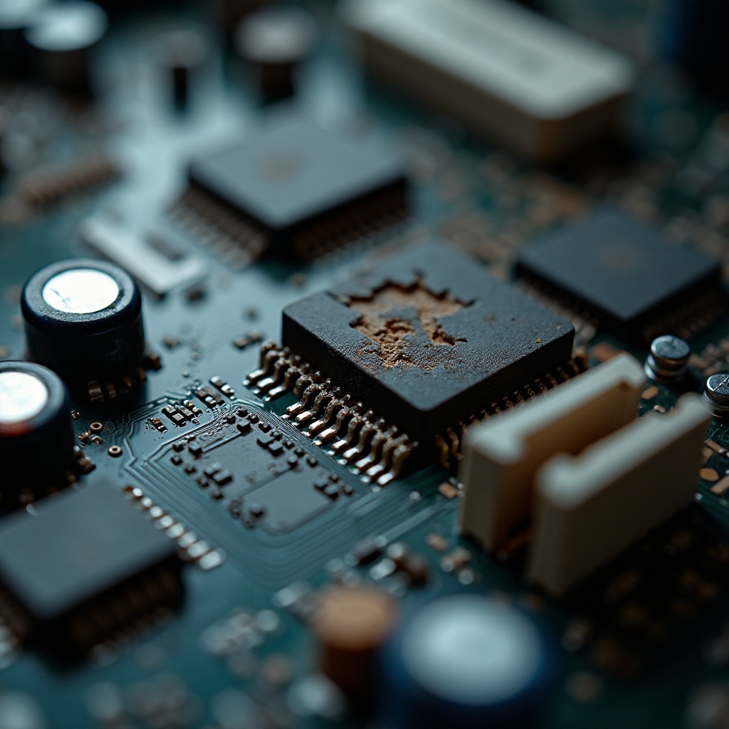 co powoduje awarię płyty głównej