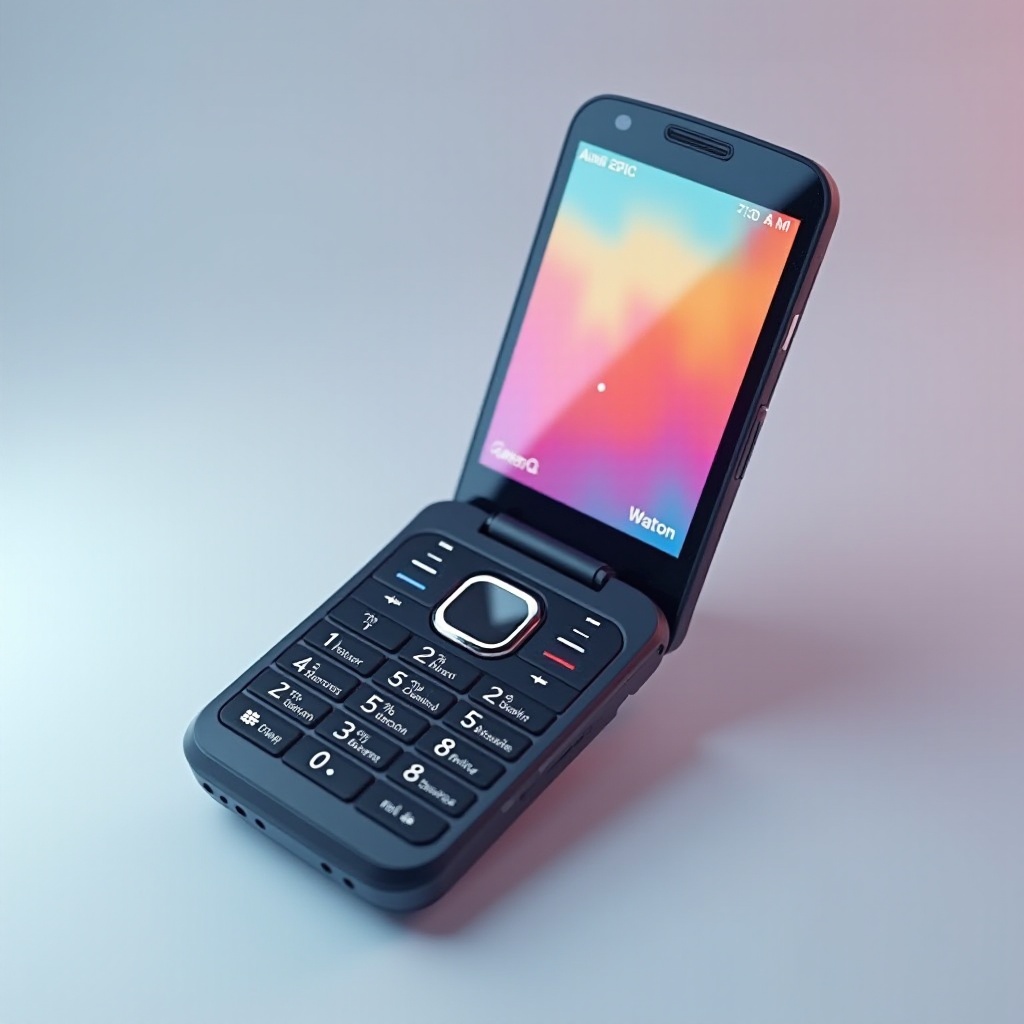 touch screen flip phone with keyboard