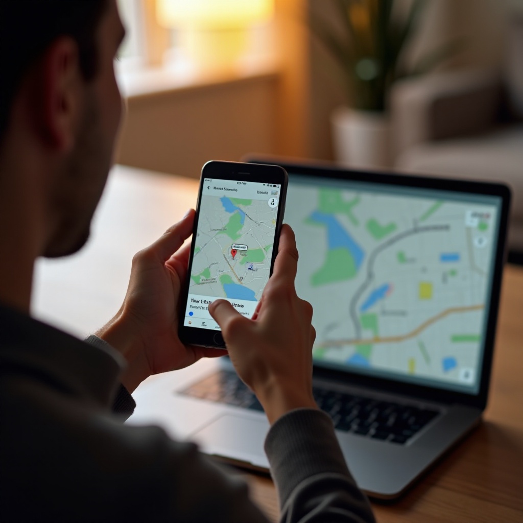 найти мой iPhone с помощью Google Maps