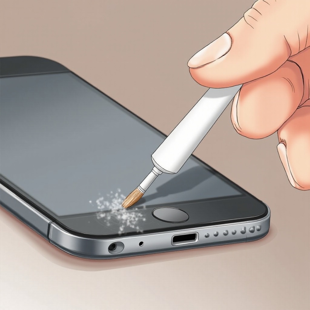 как почистить порт зарядки на моем iPhone