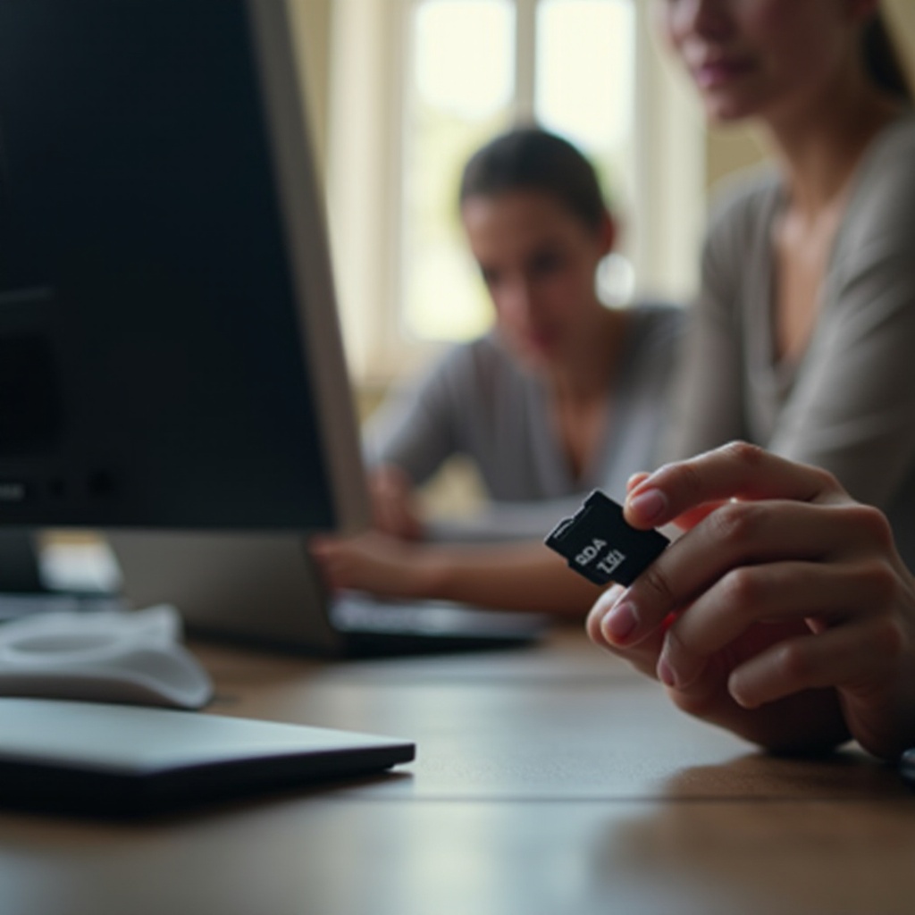 cardul SD nu apare pe computer