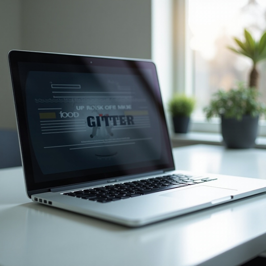 imagine fantomă pe macbook pro