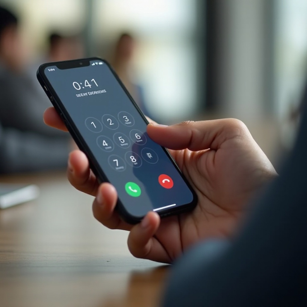 как да набираме вътрешни номера на iPhone